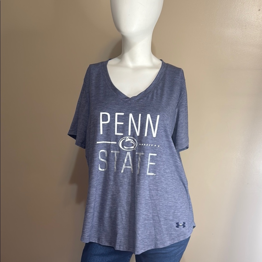 Under Armour Heather Blue Performance Short Sleeve Tee NWOT